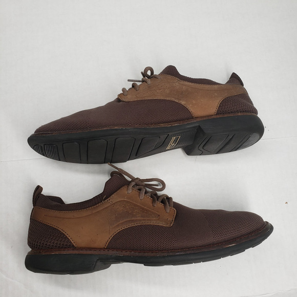 Mark Nason Los Angeles Clubman Westside Oxford Mens 9 Brown Leather Mesh Cushion - Picture 8 of 16